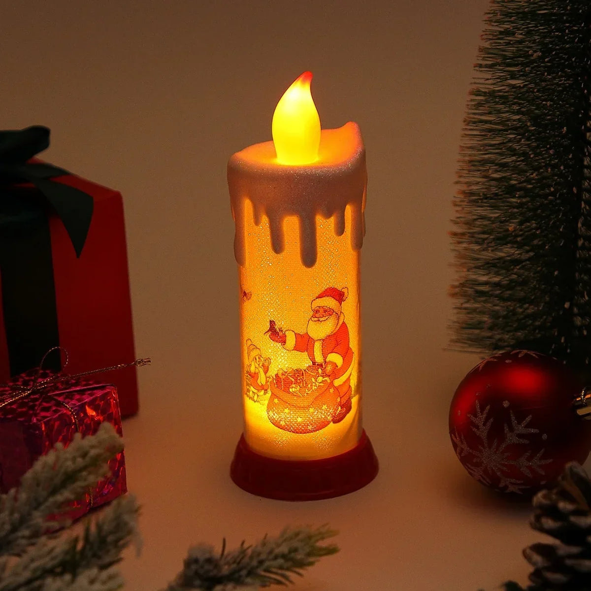 LED Candle Flameless Realistic Flicker Wax Look