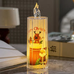 LED Candle Holiday Figurine Flickering Flame-Effect