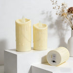 LED Candle Wax-Look Flameless Timer & Switch