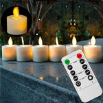 LED Candles Moving Flame Remote Control & Timer