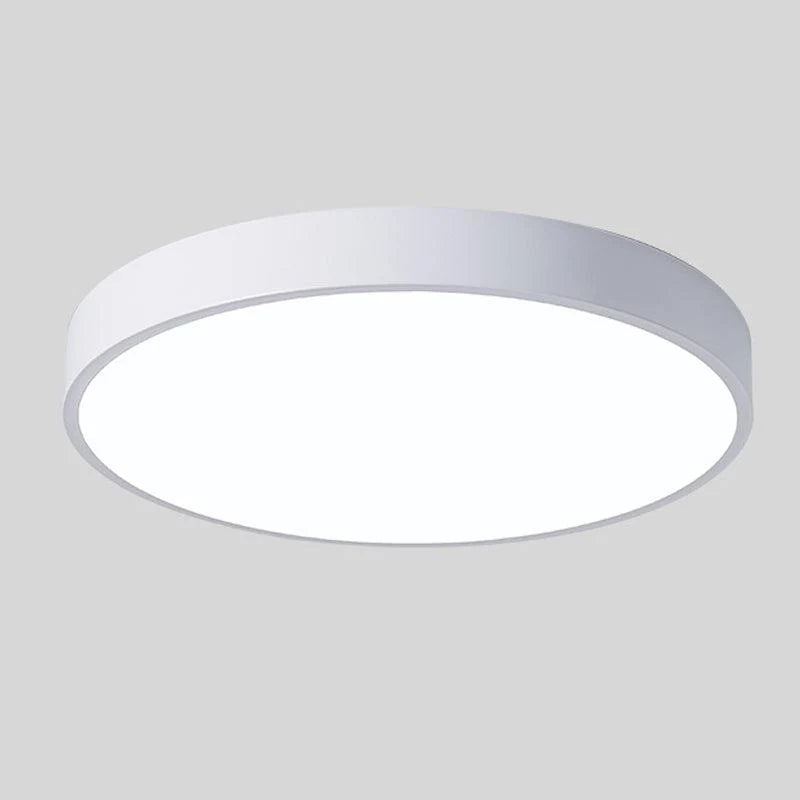 LED Ceiling Light Macaron Shape With Wood Accent
