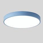LED Ceiling Light Macaron Shape With Wood Accent