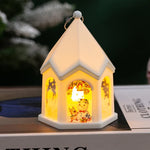 LED Christmas Lantern House-Shaped Flameless