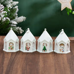 LED Christmas Lantern House-Shaped Flameless