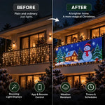 LED Curtain Lights App-Controlled 400 Individually Controllable LEDs