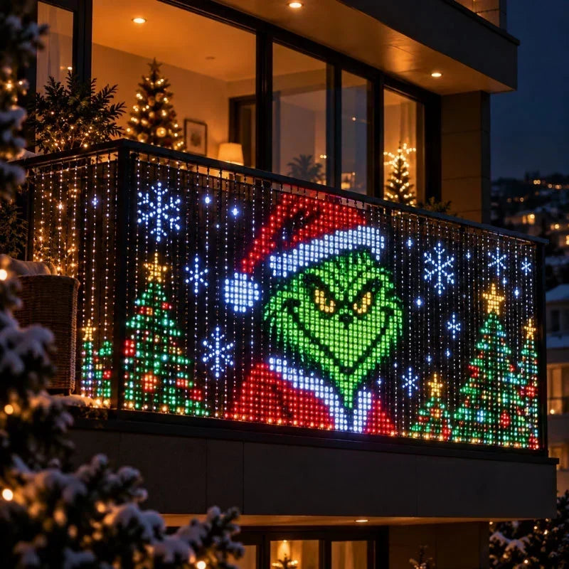 LED Curtain Lights App-Controlled 400 Individually Controllable LEDs