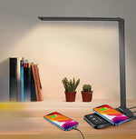 LED Desk Lamp Adjustable Arm USB Charging Touch Dimming