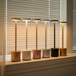 LED Desk Lamp Rechargeable Touch Sensor Three Color Temperatures