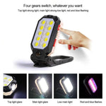 LED Flashlight USB Rechargeable Magnetic Base Adjustable Focus