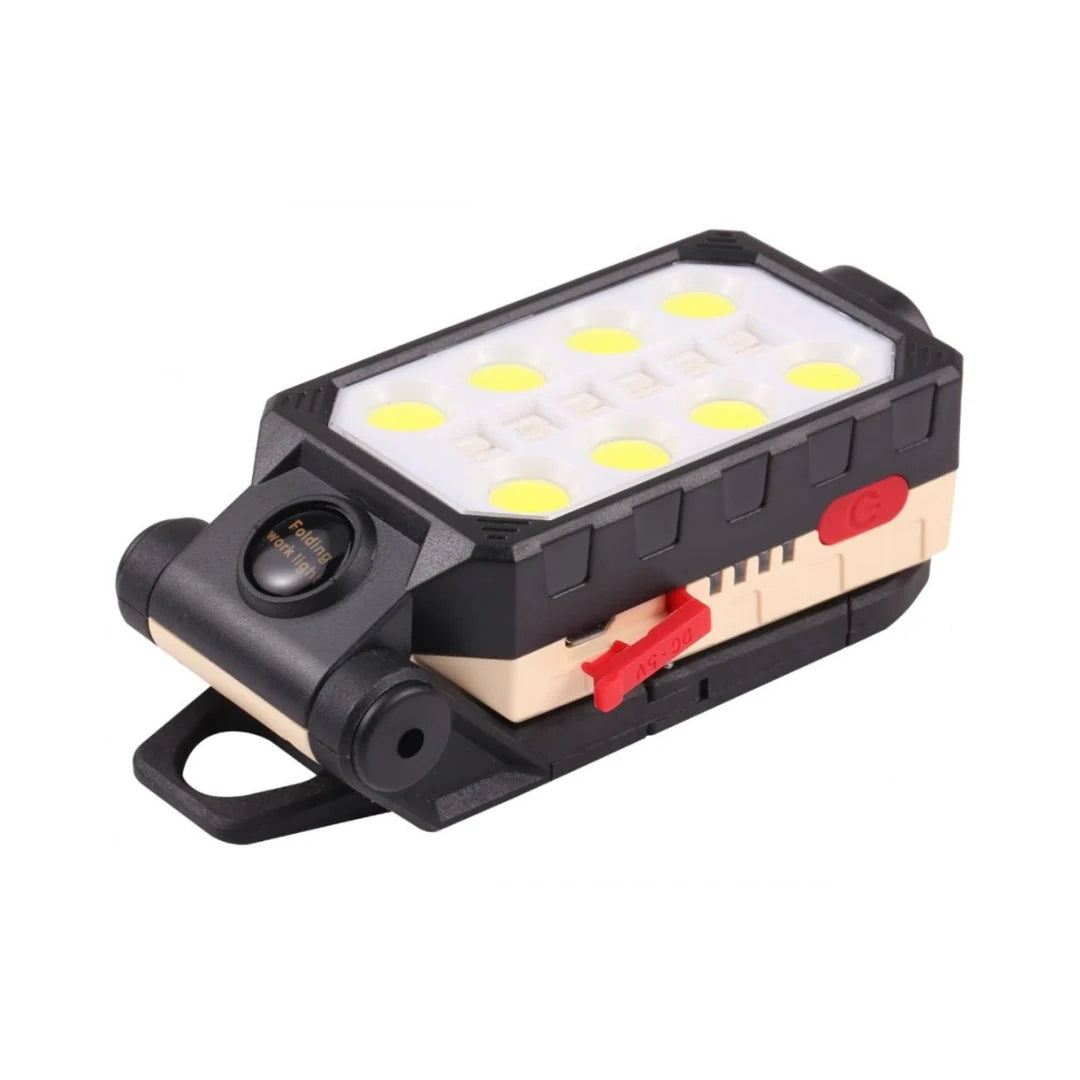 LED Flashlight USB Rechargeable Magnetic Base Adjustable Focus