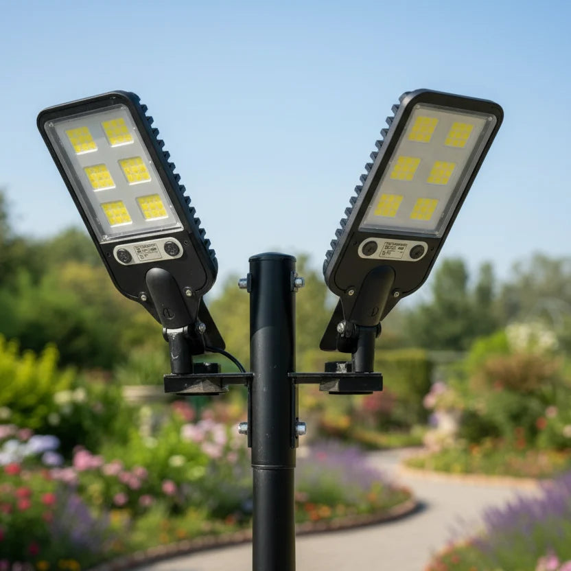 LED Floodlight Solar-Powered Motion Sensor Waterproof