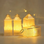 LED Lantern Crystal Finish Portable Warm Light