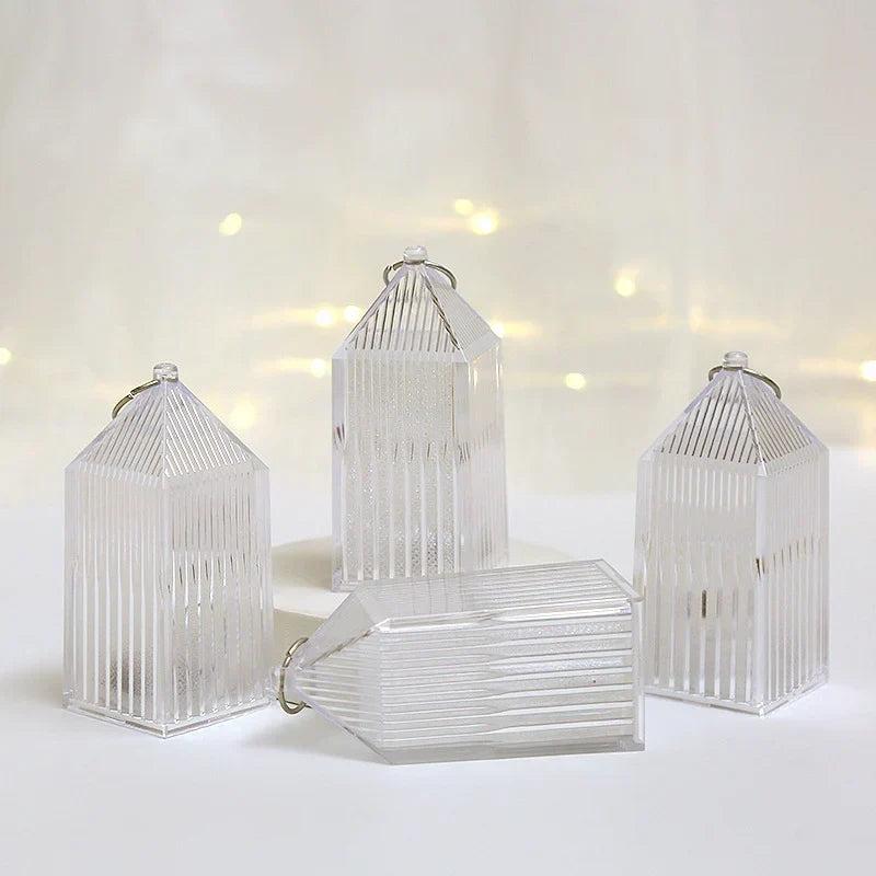 LED Lantern Crystal Finish Portable Warm Light