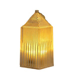 LED Lantern Crystal Finish Portable Warm Light