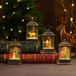 LED Lantern Festive Winter Scene Energy-Efficient