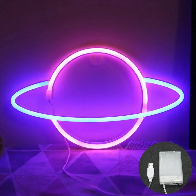 LED Neon Sign Lightweight Plastic Switch Control
