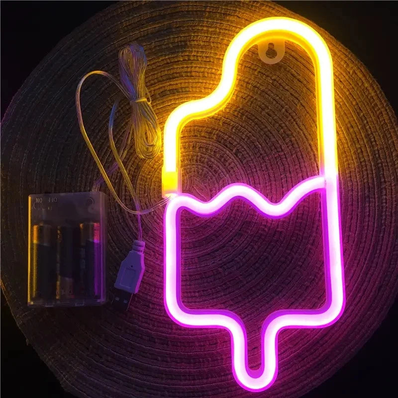 LED Neon Sign Lightweight Plastic Switch Control