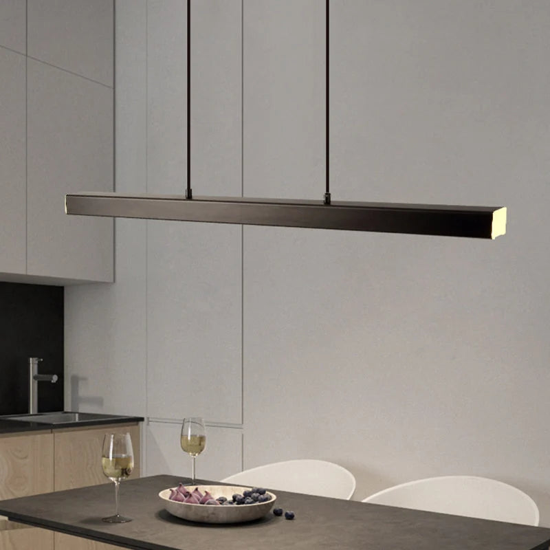 LED Pendant Light Linear Dimmable Three Color Temperatures