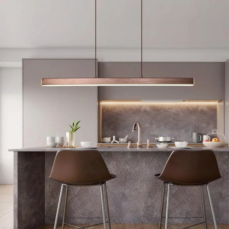 LED Pendant Light Linear Dimmable Three Color Temperatures