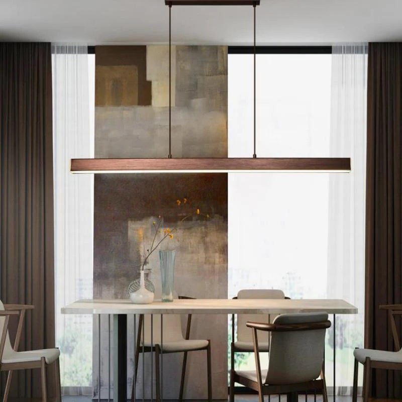 LED Pendant Light Linear Dimmable Three Color Temperatures
