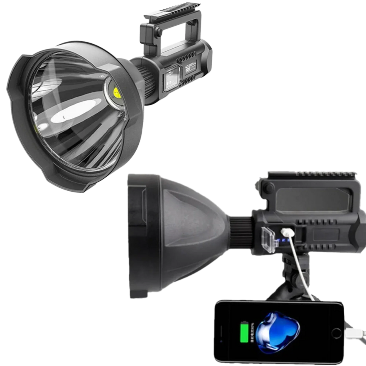 LED Spotlight 9000 Lumens Rechargeable Tripod