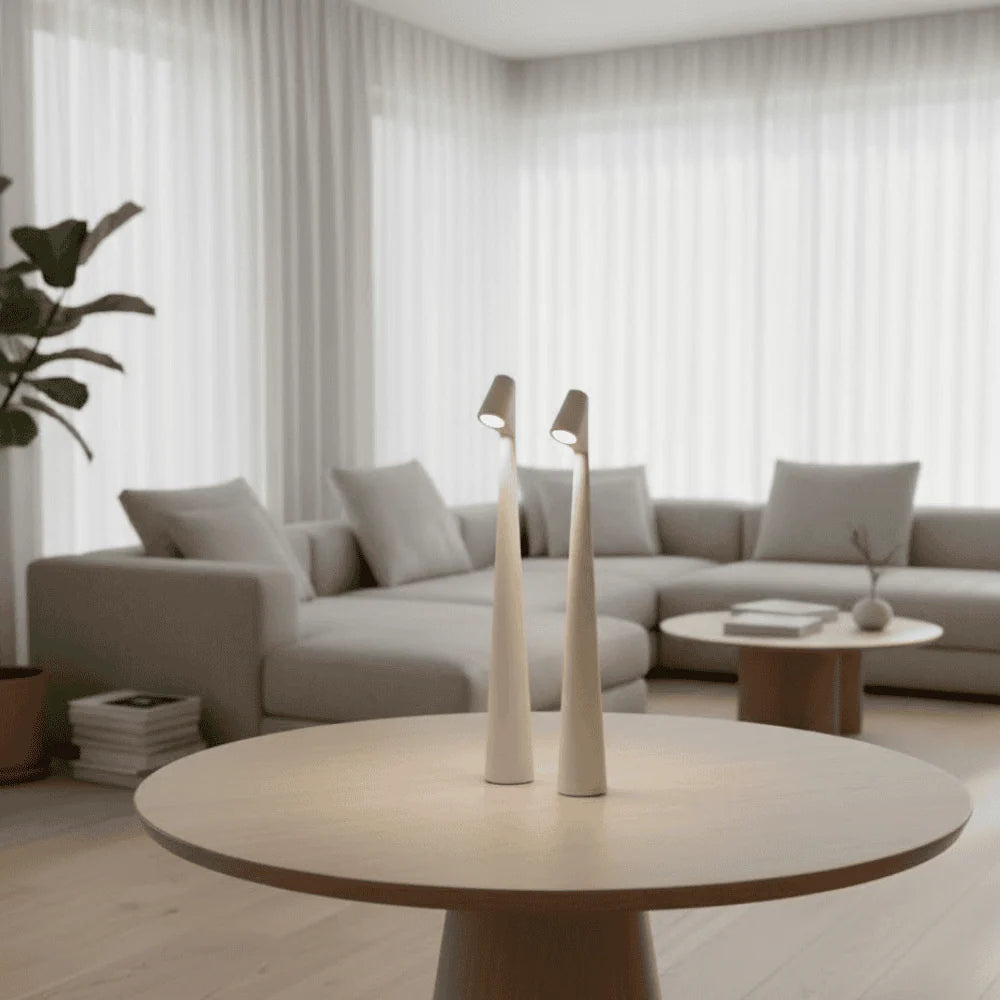 LED Table Lamp Cordless Rechargeable Touch Dimming Warm White Light