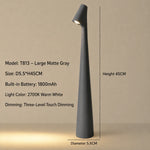 LED Table Lamp Cordless Rechargeable Touch Dimming Warm White Light