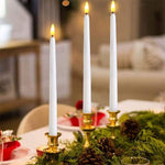LED Taper Candles Flameless Remote-Controlled Dimmable With Timer