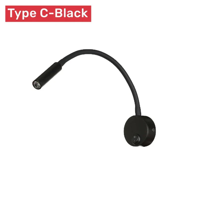 LED Wall Lamp Adjustable Gooseneck Color Temperature Options