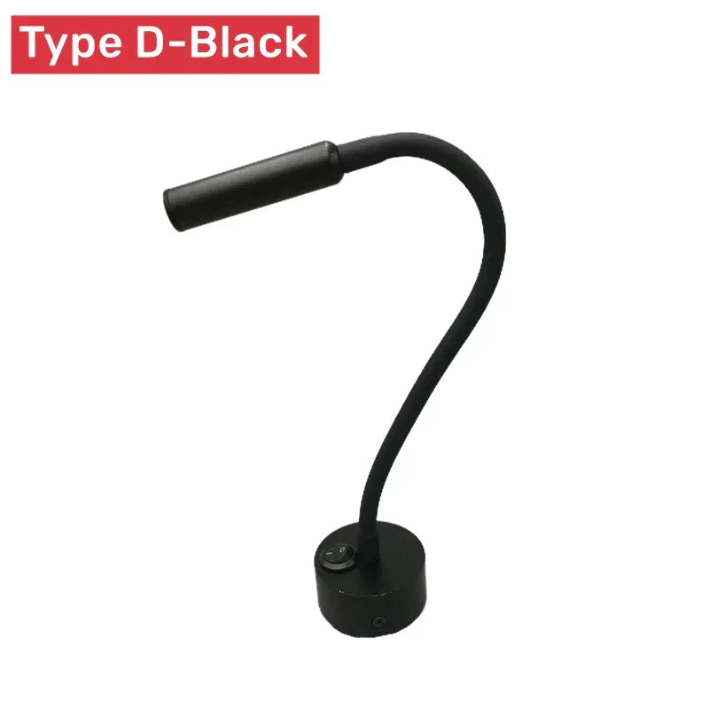 LED Wall Lamp Adjustable Gooseneck Color Temperature Options