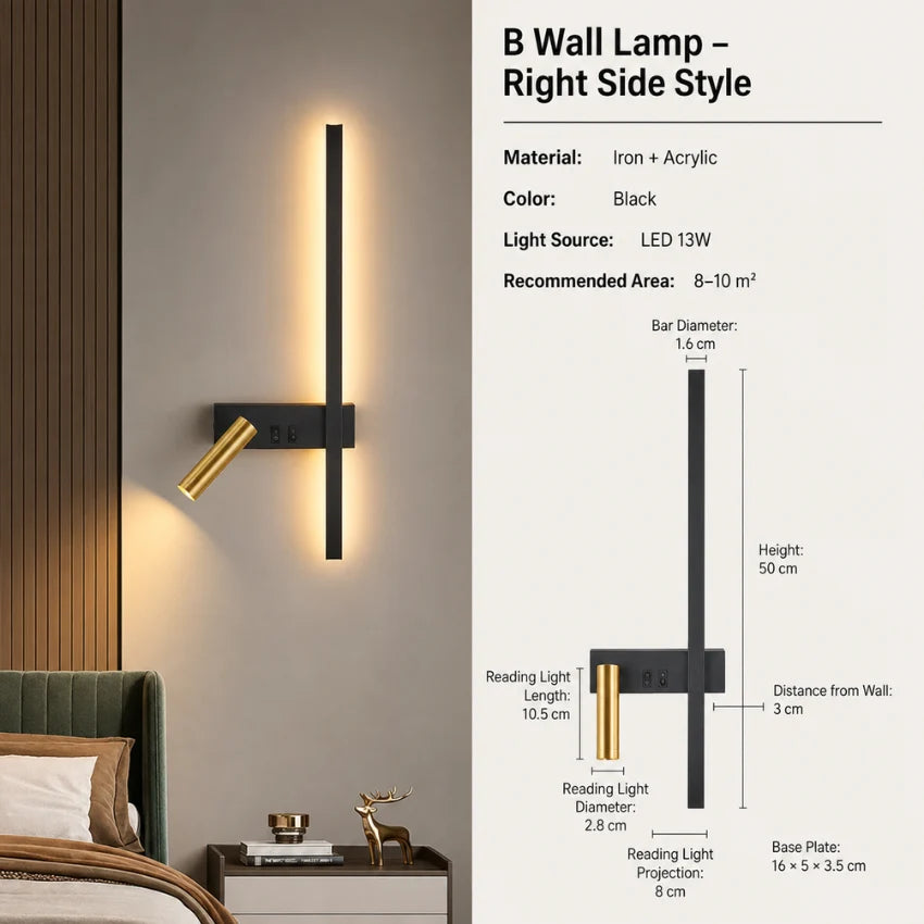 LED Wall Light Aluminum Adjustable Spotlight