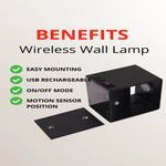 LED Wall Light Rechargeable Wireless Adjustable Beam Angle