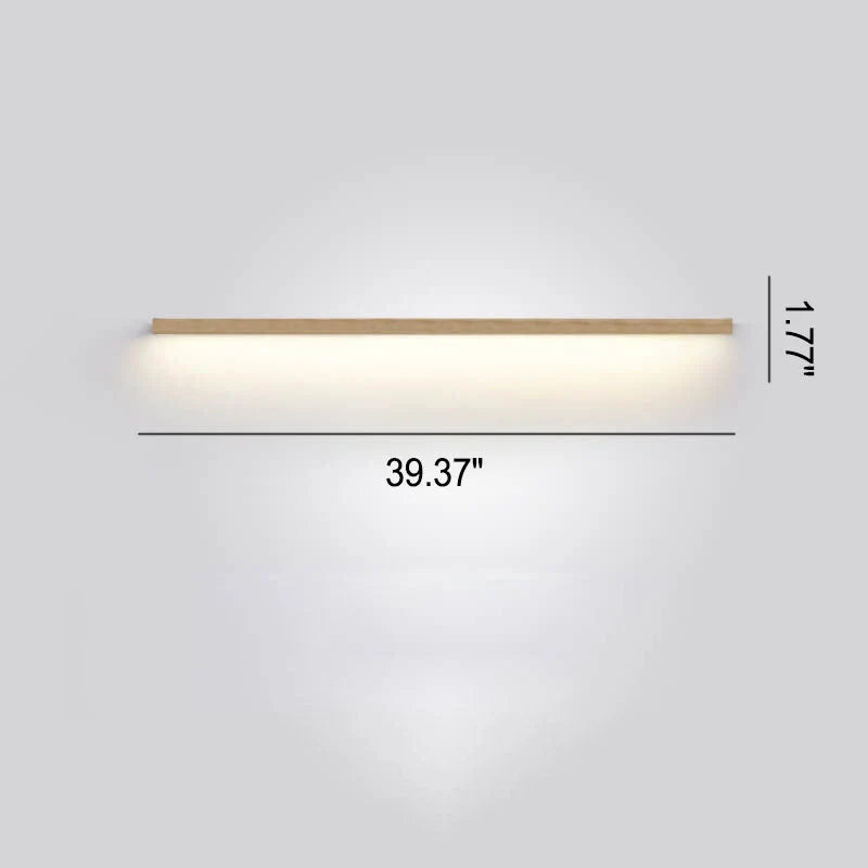 LED Wall Light Solid Wood Dimmable & Color-Adjustable