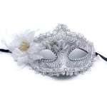 Lace Mask Floral Rhinestone Adjustable Band