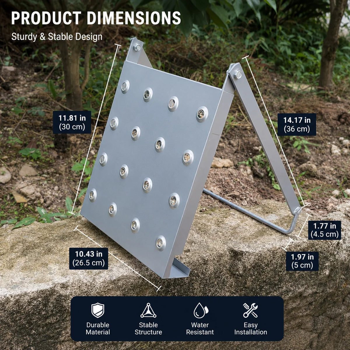 Ladder Work Platform Foldable Non-Slip 330 lb Capacity