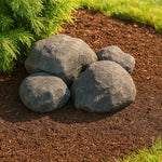 Landscaping Rock Set Fiberglass UV-Resistant Fixture Covers
