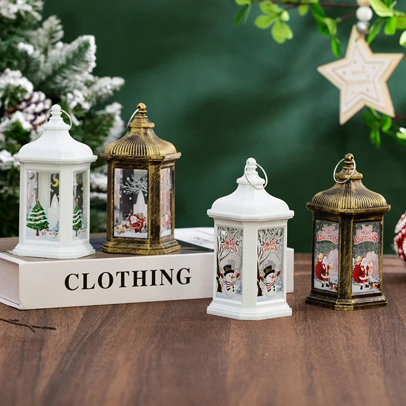 Lantern Christmas Scene Battery-Free Hanging & Tabletop