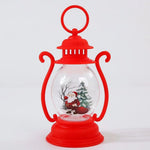 Lantern Glass & Metal Festive Motifs Soft Warm Light