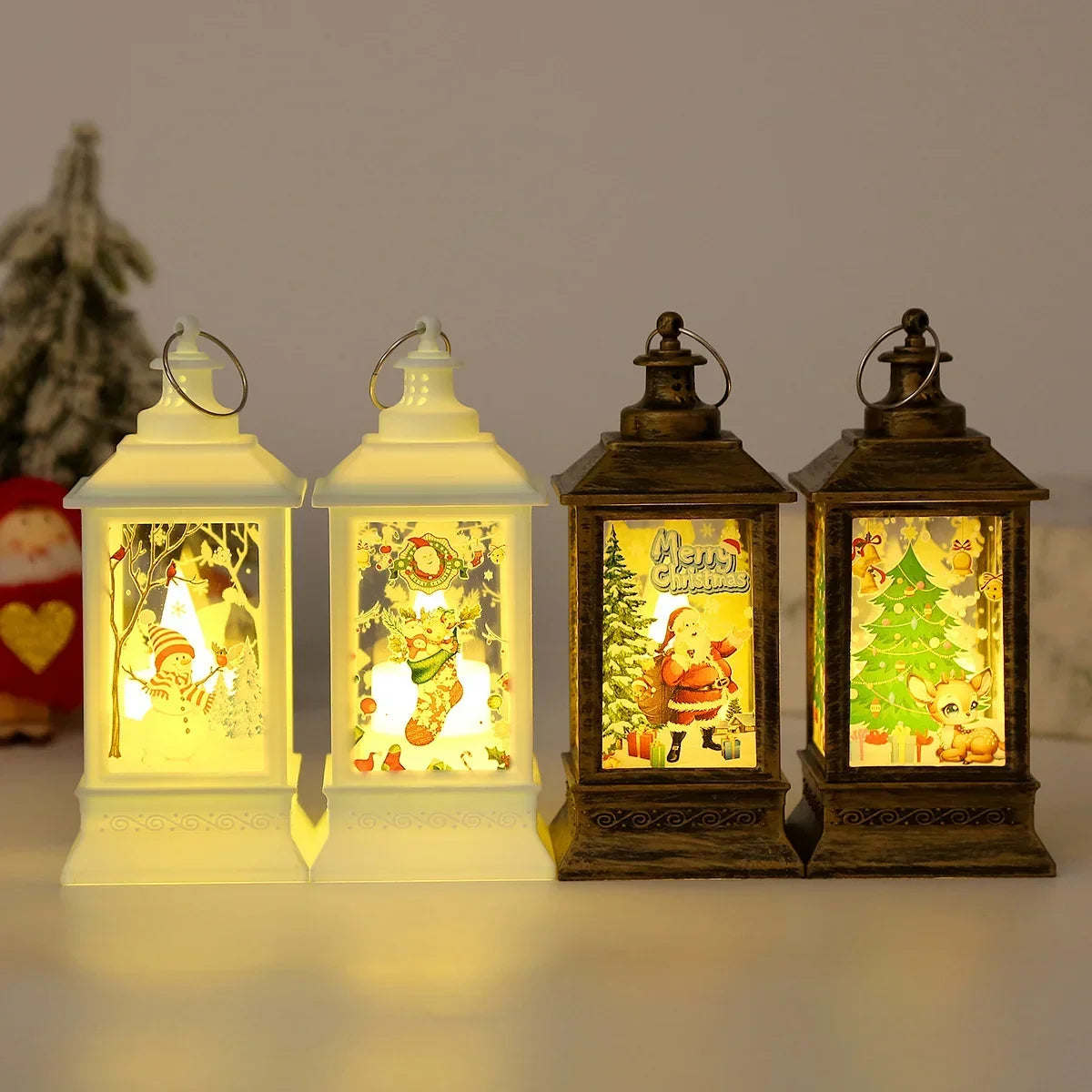 Lantern Santa Graphic Lightweight & Durable