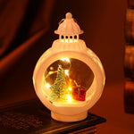 Lantern Tabletop Soft Warm LED Tree & Gifts Cutout