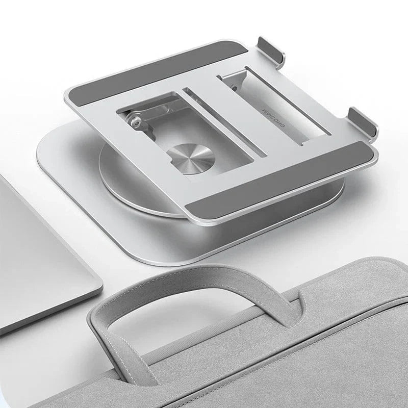 Laptop Stand 360° Rotating Adjustable Aluminum & Silicone Pads