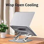 Laptop Stand 360° Rotating & Height-Adjustable Aluminum Non-Slip
