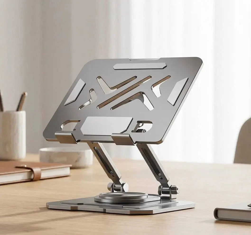 Laptop Stand Adjustable 360-Degree Rotation Foldable Aluminium