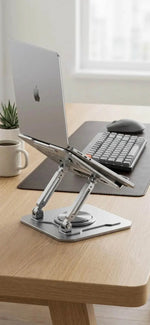 Laptop Stand Adjustable 360-Degree Rotation Foldable Aluminium