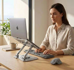 Laptop Stand Height-Adjustable & 360° Rotating Foldable Aluminium Alloy