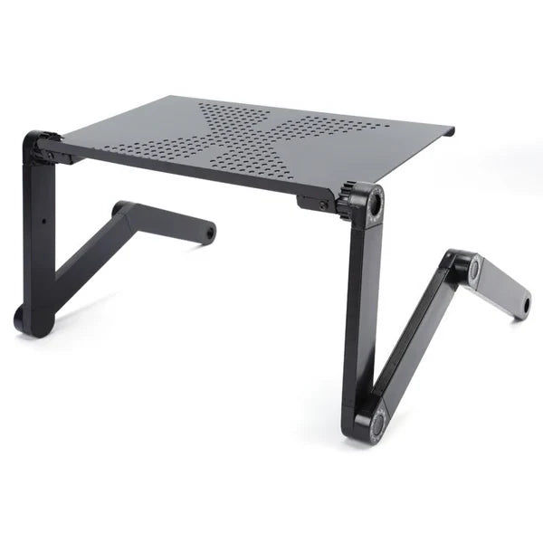 Laptop Stand Height-Adjustable Folding Aluminum With Mouse Tray