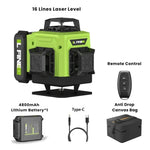 Laser Level 16-Line 360 Degree Bluetooth App Control