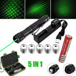 Laser Pointer Green USB Rechargeable Anodized Metal Body