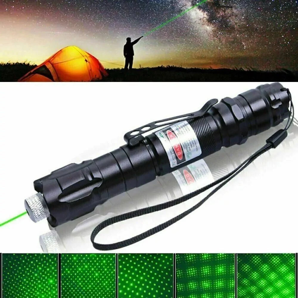 Laser Pointer Green USB Rechargeable Anodized Metal Body