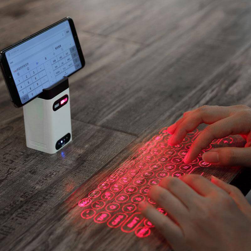 Laser Projection Keyboard Portable Bluetooth & USB Rechargeable Battery